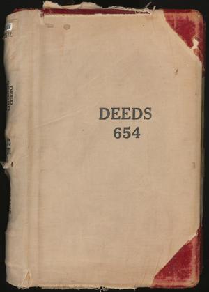 Primary view of object titled 'Travis County Deed Records: Deed Record 654'.