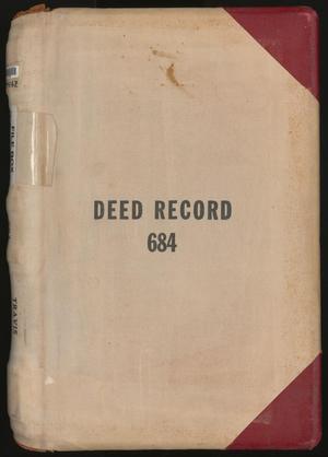 Primary view of object titled 'Travis County Deed Records: Deed Record 684'.