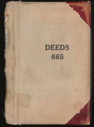 Primary view of object titled 'Travis County Deed Records: Deed Record 665'.
