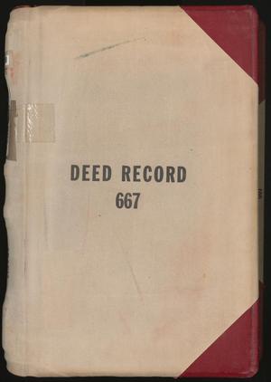 Primary view of object titled 'Travis County Deed Records: Deed Record 667'.