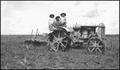 Thumbnail image of item number 1 in: '[Man and two girls on a tractor]'.