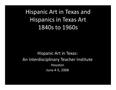 Thumbnail image of item number 1 in: 'Hispanic Art in Texas 1840s to 1960s'.