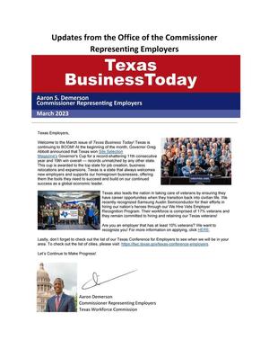 Primary view of Texas Business Today, March 2023