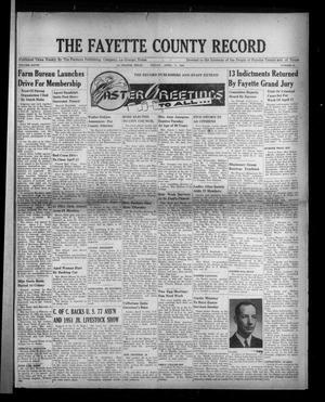 The Fayette County Record (La Grange, Tex.), Vol. 28, No. 46, Ed. 1 Friday, April 7, 1950