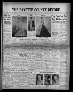 The Fayette County Record (La Grange, Tex.), Vol. 28, No. 70, Ed. 1 Friday, June 30, 1950