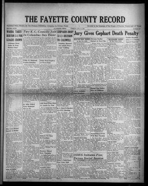 Primary view of object titled 'The Fayette County Record (La Grange, Tex.), Vol. 28, No. 101, Ed. 1 Tuesday, October 17, 1950'.