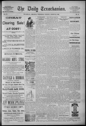 The Daily Texarkanian. (Texarkana, Ark.), Vol. 11, No. 13, Ed. 1 Wednesday, August 22, 1894