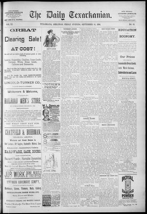The Daily Texarkanian. (Texarkana, Ark.), Vol. 11, No. 33, Ed. 1 Friday, September 14, 1894