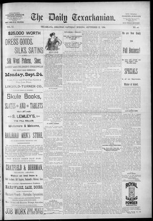 The Daily Texarkanian. (Texarkana, Ark.), Vol. 11, No. 40, Ed. 1 Saturday, September 22, 1894