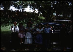 [Photograph of People at Pecan Grove Campground]