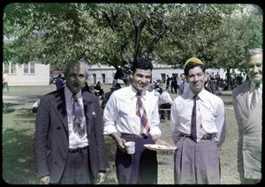 [Photograph of Four Men at Austin College]