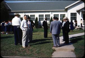 [Photograph of Men of Presbytery Outside Church]