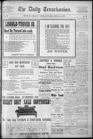 The Daily Texarkanian. (Texarkana, Ark.), Vol. 13, No. 165, Ed. 1 Wednesday, February 17, 1897