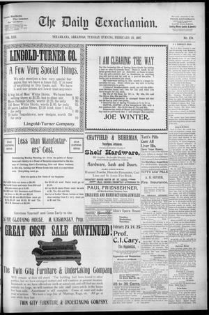 The Daily Texarkanian. (Texarkana, Ark.), Vol. 13, No. 170, Ed. 1 Tuesday, February 23, 1897