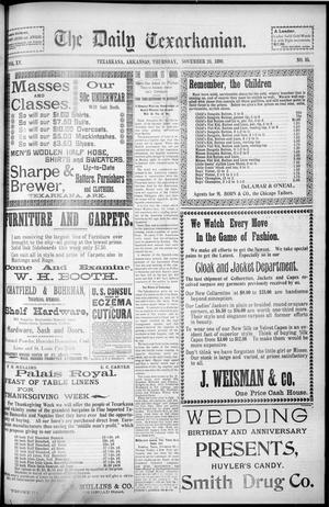 The Daily Texarkanian. (Texarkana, Ark.), Vol. 15, No. 85, Ed. 1 Thursday, November 24, 1898