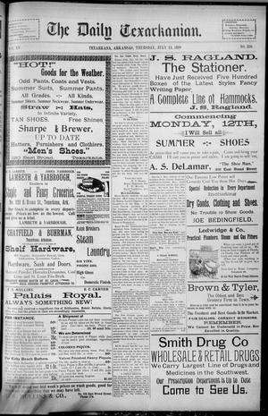 The Daily Texarkanian. (Texarkana, Ark.), Vol. 15, No. 250, Ed. 1 Thursday, July 13, 1899