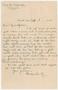 Primary view of [Letter from Chester W. Nimitz to his Grandfather, September 8, 1902]