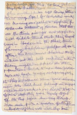 Primary view of object titled '[Letter from Chester W. Nimitz to William Nimitz, April 1905]'.