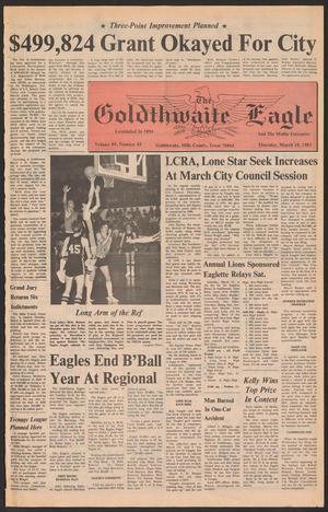 The Goldthwaite Eagle (Goldthwaite, Tex.), Vol. 89, No. 43, Ed. 1 Thursday, March 10, 1983