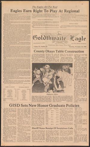 The Goldthwaite Eagle (Goldthwaite, Tex.), Vol. 92, No. 29, Ed. 1 Thursday, November 28, 1985