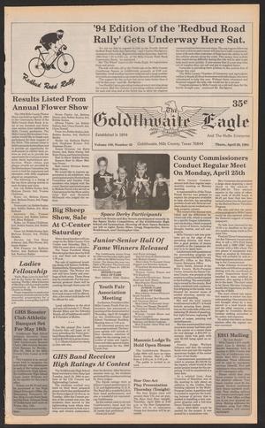 Primary view of object titled 'The Goldthwaite Eagle (Goldthwaite, Tex.), Vol. 100, No. 42, Ed. 1 Thursday, April 28, 1994'.