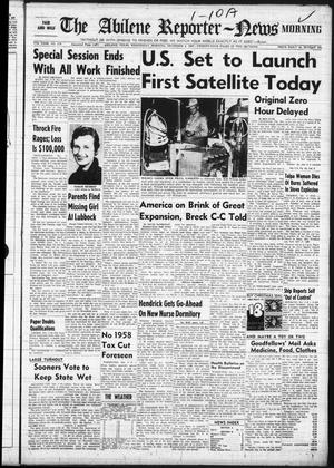 Primary view of object titled 'The Abilene Reporter-News (Abilene, Tex.), Vol. 77, No. 170, Ed. 1 Wednesday, December 4, 1957'.