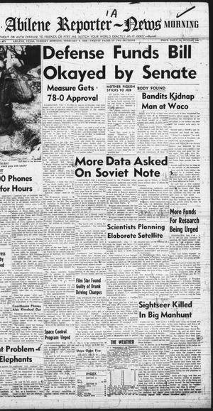 The Abilene Reporter-News (Abilene, Tex.), Vol. 77, No. 231, Ed. 1 Tuesday, February 4, 1958