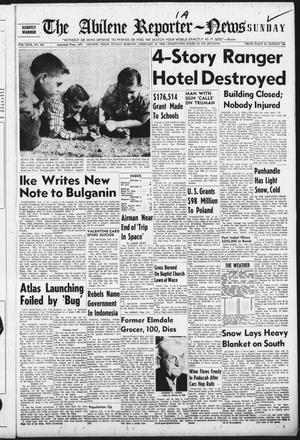 Primary view of object titled 'The Abilene Reporter-News (Abilene, Tex.), Vol. 77, No. 243, Ed. 1 Sunday, February 16, 1958'.