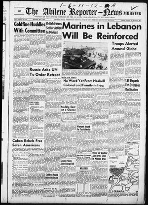 The Abilene Reporter-News (Abilene, Tex.), Vol. 78, No. 30, Ed. 1 Wednesday, July 16, 1958