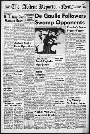 The Abilene Reporter-News (Abilene, Tex.), Vol. 78, No. 162, Ed. 1 Monday, November 24, 1958