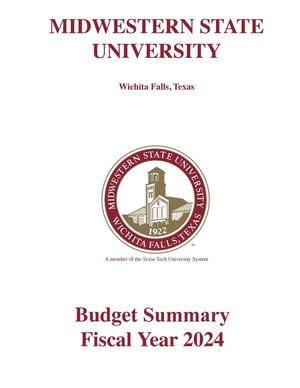 Primary view of object titled 'Midwestern State University Operating Budget: 2024'.