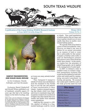 South Texas Wildlife, Volume 18, Number 4, Winter 2014