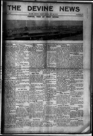 The Devine News (Devine, Tex.), Vol. 17, No. 27, Ed. 1 Thursday, October 23, 1913