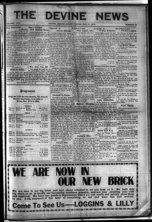 The Devine News (Devine, Tex.), Vol. 17, No. 30, Ed. 1 Thursday, November 13, 1913