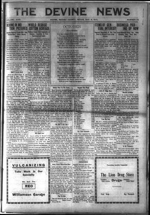 The Devine News (Devine, Tex.), Vol. 18, No. 25, Ed. 1 Thursday, October 8, 1914