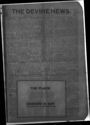 The Devine News (Devine, Tex.), Vol. 26, No. 1, Ed. 1 Thursday, April 20, 1922