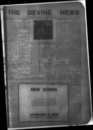 The Devine News (Devine, Tex.), Vol. 26, No. 10, Ed. 1 Thursday, June 22, 1922