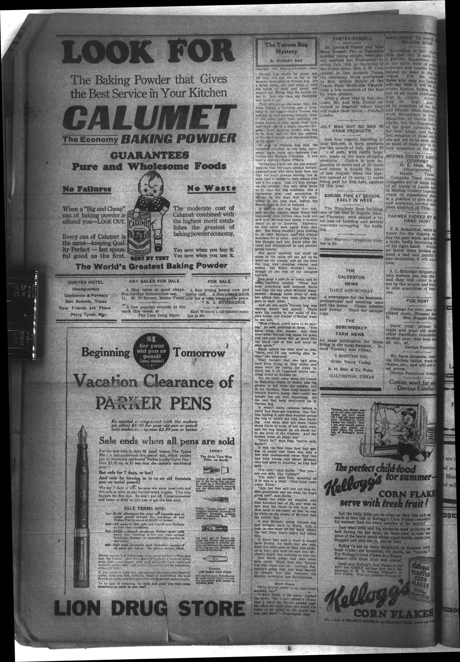 The Devine News (Devine, Tex.), Vol. 26, No. 16, Ed. 1 Thursday, August 3, 1922
                                                
                                                    [Sequence #]: 2 of 8
                                                