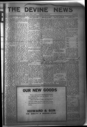 The Devine News (Devine, Tex.), Vol. 26, No. 24, Ed. 1 Thursday, November 16, 1922