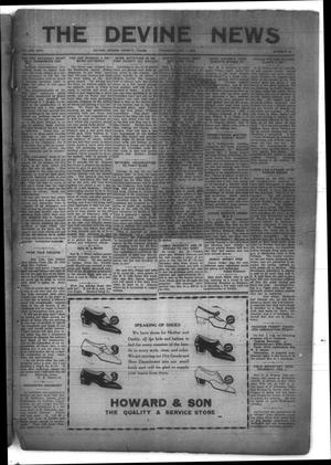 Primary view of object titled 'The Devine News (Devine, Tex.), Vol. 26, No. 35, Ed. 1 Thursday, February 1, 1923'.