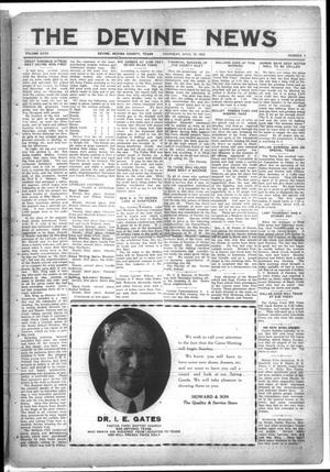 The Devine News (Devine, Tex.), Vol. 27, No. 1, Ed. 1 Thursday, April 19, 1923
