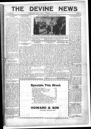 The Devine News (Devine, Tex.), Vol. 27, No. 13, Ed. 1 Thursday, July 19, 1923