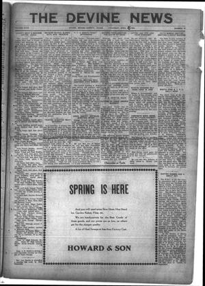 The Devine News (Devine, Tex.), Vol. 27, No. 47, Ed. 1 Thursday, April 3, 1924
