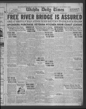 Wichita Daily Times (Wichita Falls, Tex.), Vol. 18, No. 350, Ed. 1 Tuesday, April 28, 1925