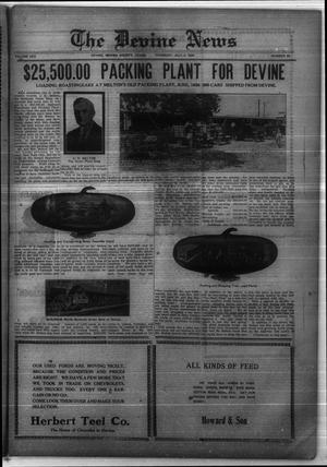 The Devine News (Devine, Tex.), Vol. 30, No. 25, Ed. 1 Thursday, July 1, 1926