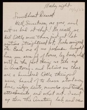 [Letter from Felix Butte to Elizabeth Kirkpatrick - October 2, 1922]