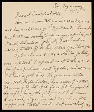 Primary view of object titled '[Letter from Felix Butte to Elizabeth Kirkpatrick - October 15, 1922]'.