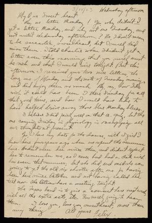 [Letter from Felix Butte to Elizabeth Kirkpatrick - March 14, 1923]