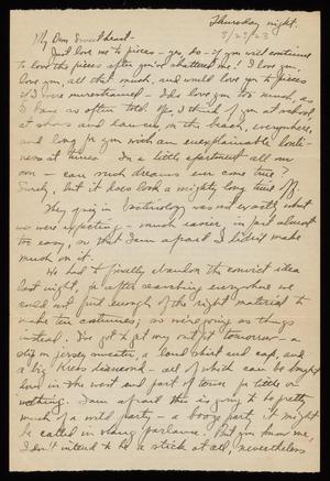 [Letter from Felix Butte to Elizabeth Kirkpatrick - March 23, 1923]
