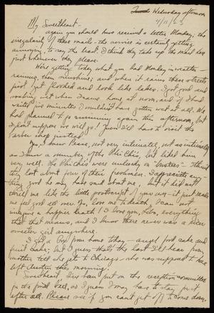 [Letter from Felix Butte to Elizabeth Kirkpatrick - April 11, 1923]